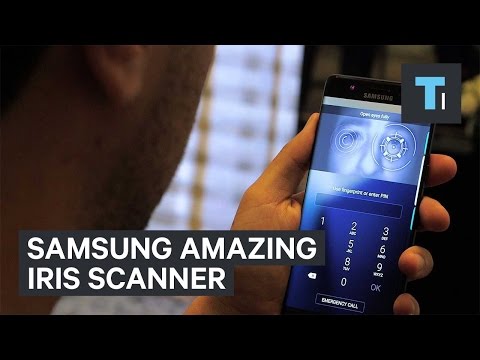 Samsung Galaxy Note 7 iris scanner