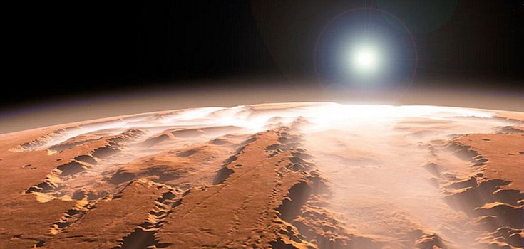 Neige sur Mars