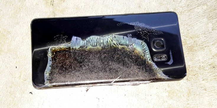 Dommages sur le Galaxy Note 7