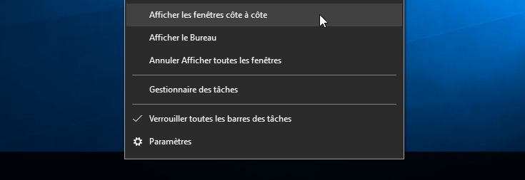 Afficher les fenêtres Windows