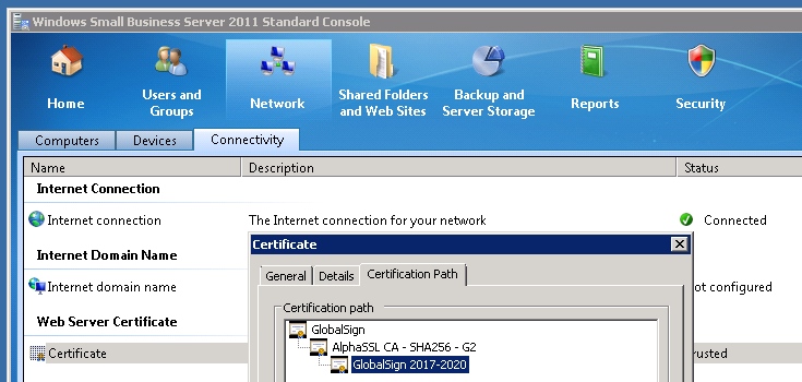 Certificat SSL pour Microsoft Exchange