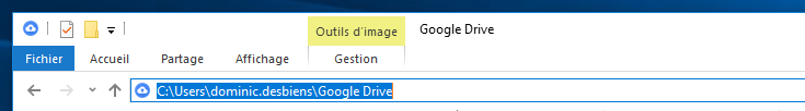 Adresse du dossier Google Drive