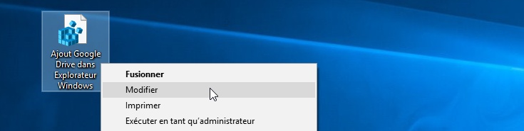 Modifier le fichier de registre Windows