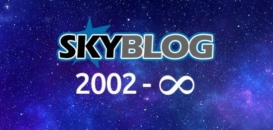 Image colorée montrant le logo Skyblock et la date de création